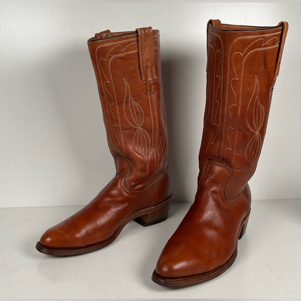 Vintage Frye Cowboy Boots | Black Label | Rancher | 1970s | Men’s 11 D